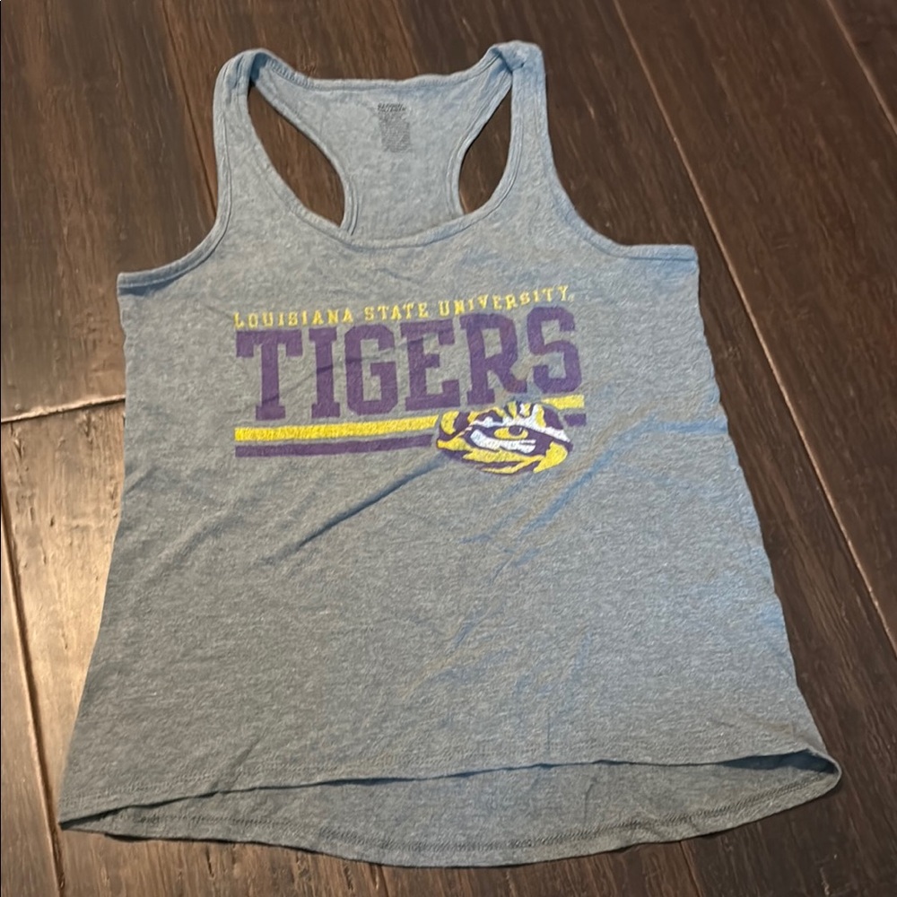 National Collegian Gray LSU Tank Top